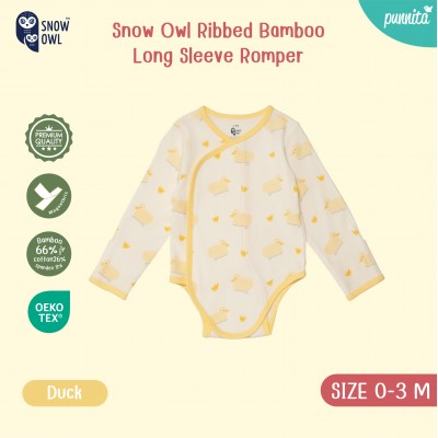 New !!  Snow owl Long Sleeve Romper คอลเล็กชั่น Sleeping is my thing ชุดแขนยาว-ขาสั้น 0-3 M - Duck